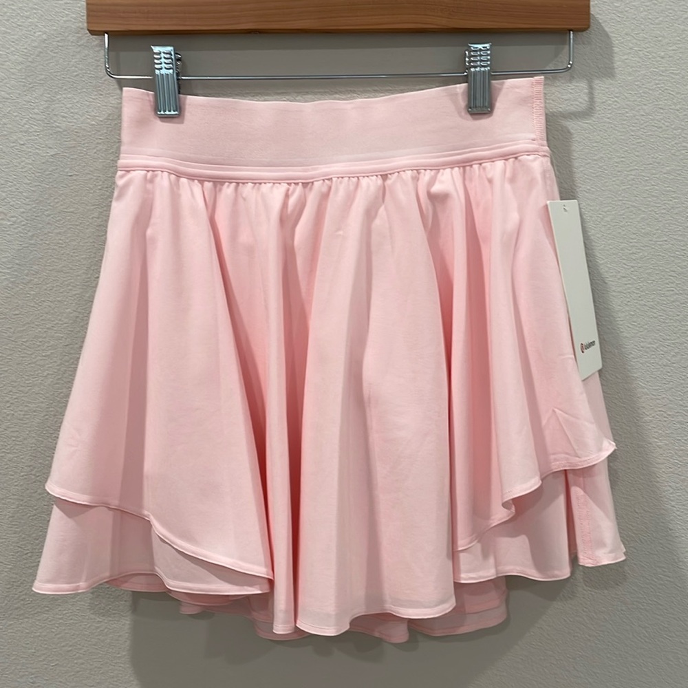 NWT Lululemon Court Rival High-Rise Skirt *Long Strawberry Milkshake Size 4